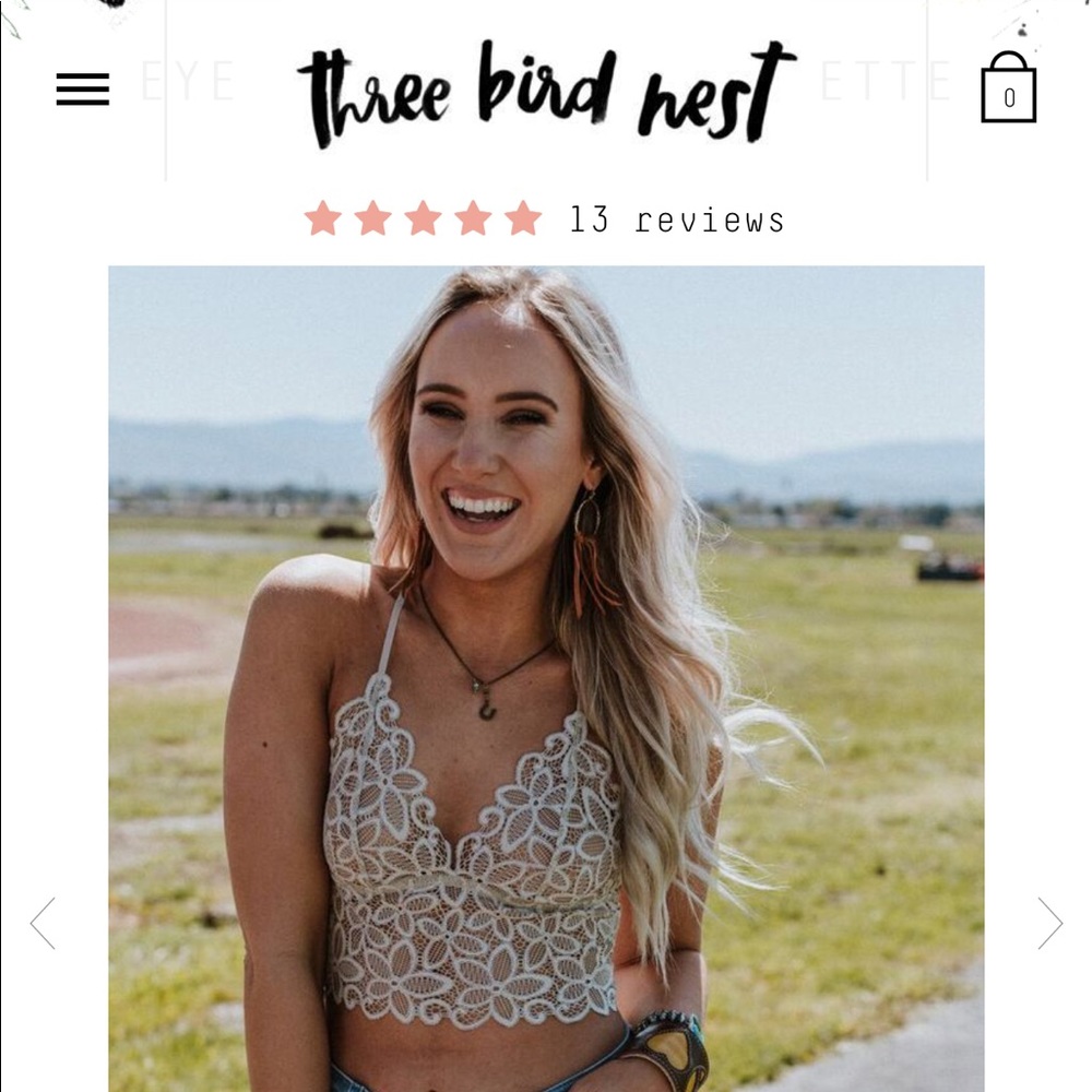 Three Bird Nest taupe Bralette